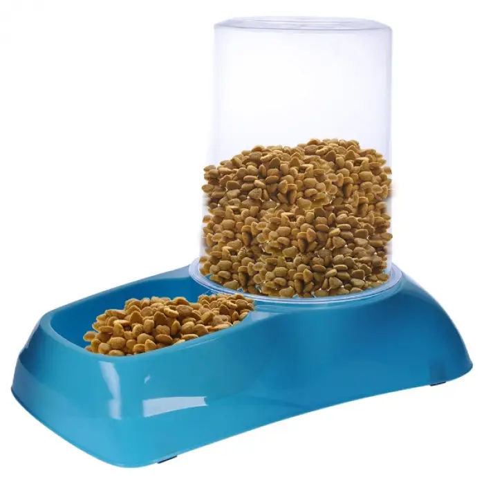 Plastik Mikopet Hazneli ve Mama Kabı 1.75 Litre