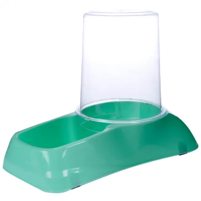 Plastik Mikopet Hazneli ve Mama Kabı 1.75 Litre