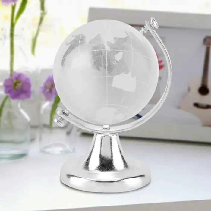 4.5 Cm Küçük Kristal Cam Dünya