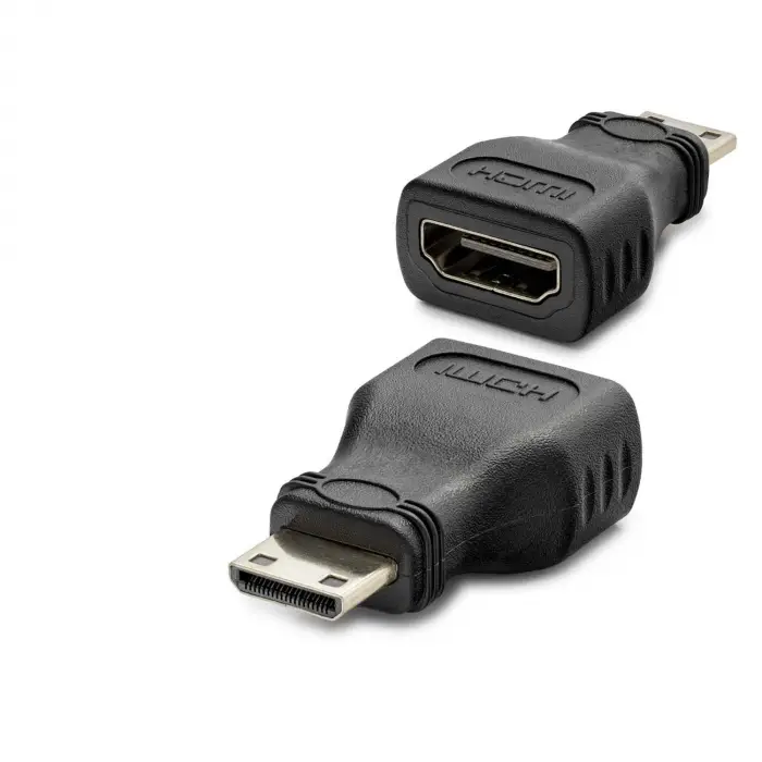 Adaptör Mini HDMI to HDMI 1080p Siyah