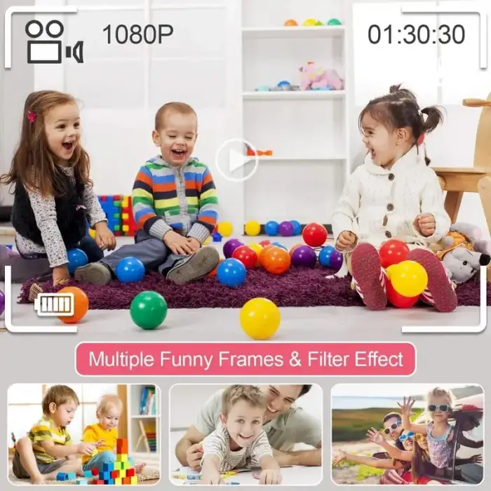 4.5cm Kompakt Kamera Fotoğraf Makinesi Pembe
