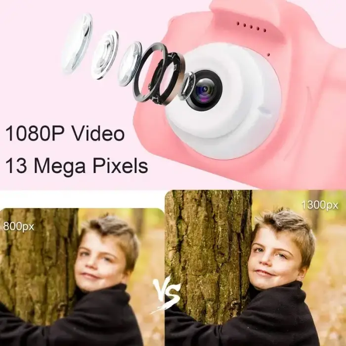 4.5cm Kompakt Kamera Fotoğraf Makinesi Pembe