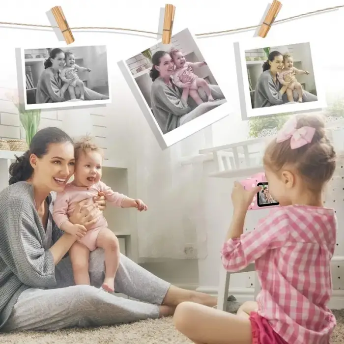 4.5cm Kompakt Kamera Fotoğraf Makinesi Pembe