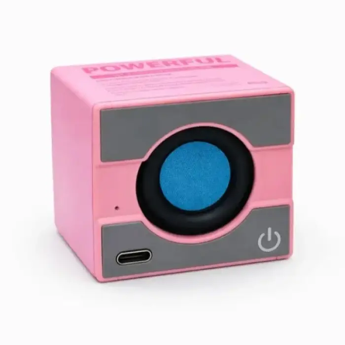 Hoparlör Mini portatif Type C (USB C) Şarj Güçlü Bass Küp Tasarım