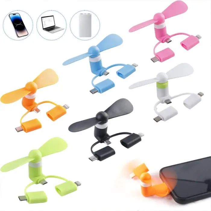 Kompakt Lightning Type C Micro USB Girişli Sessiz