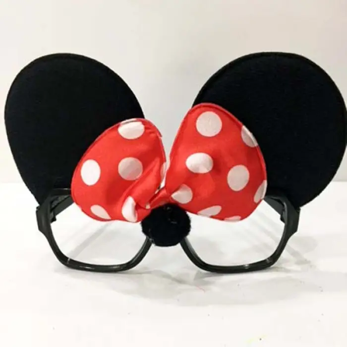 1 Adet Kullanıma Uygun Minnie Mouse Gözlük Seti
