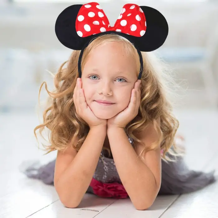 Plastik Minnie Mouse Taç Fare Tacı Kafa Bandı