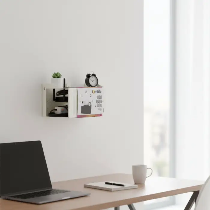 Kullanıma Uygun Modem Saklama Kutusu Plastik Tek Renk 25x15x6 cm