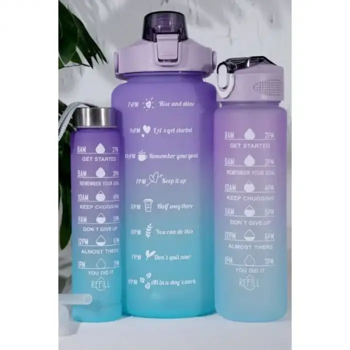 2.000 ML Kullanıma Uygun Motivasyon Suluk Seti Renkli