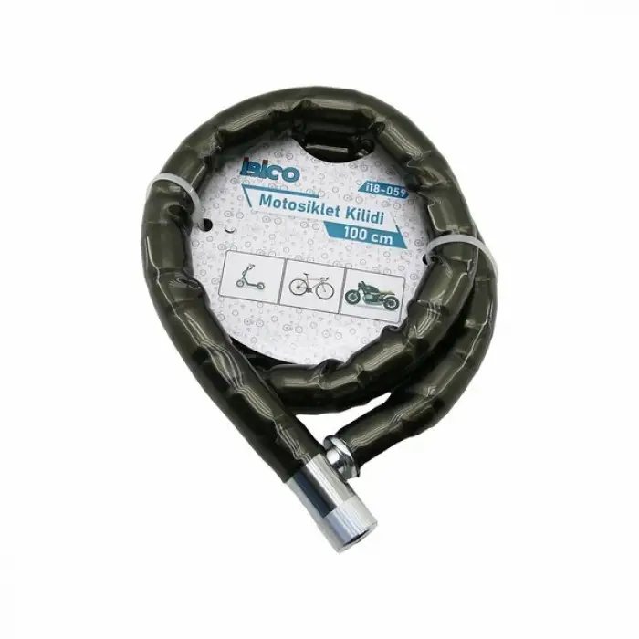 22 mm Ölçülü Motor Bisiklet Kilidi x 100 cm