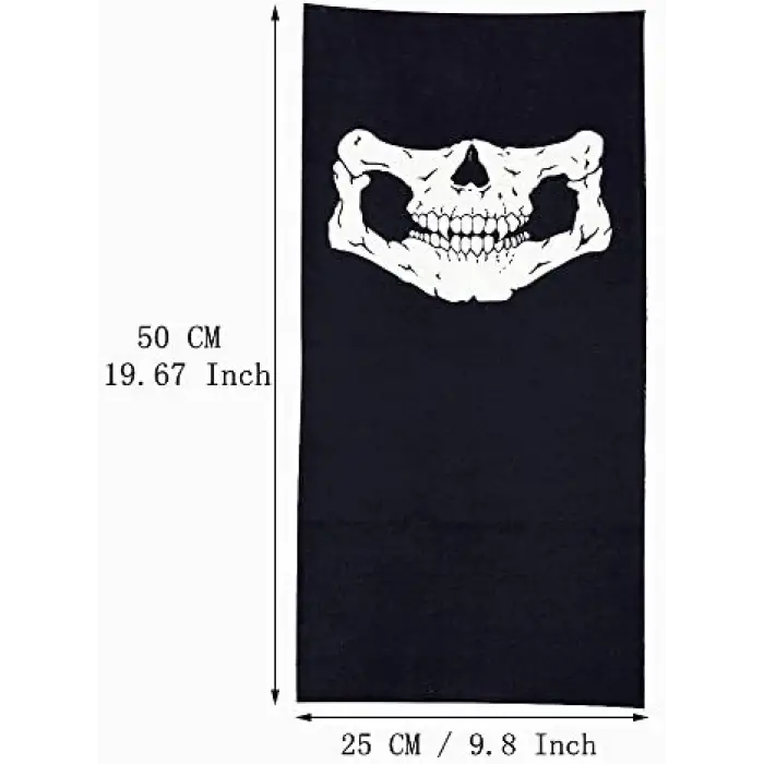 Kullanıma Uygun Motorcu Boyunluk Baf Buff Bandana 25x48 cm tasarım 7