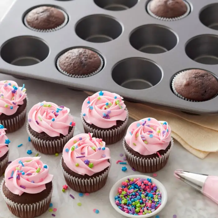 26,6 x 6 cm Metal Muffin Cupcake Kalıbı