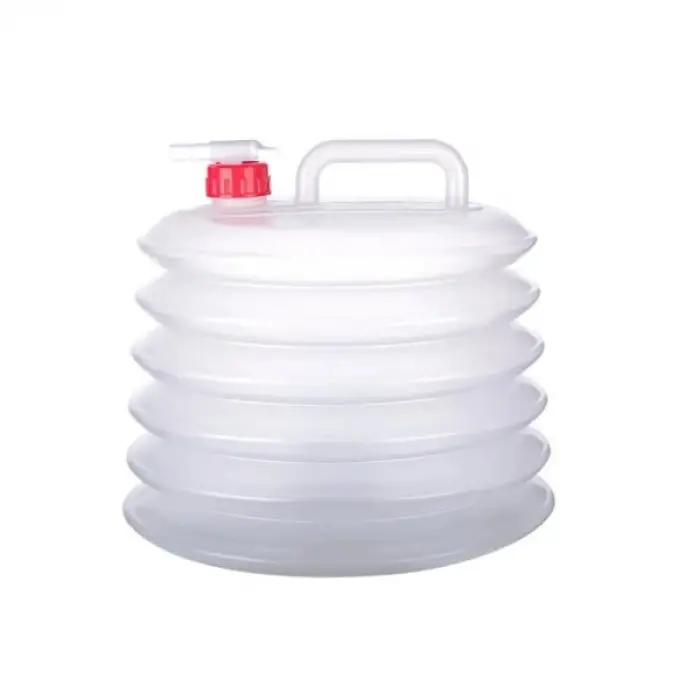 Plastik Musluklu Akordiyon Katlanır Su Bidonu 10 Litre
