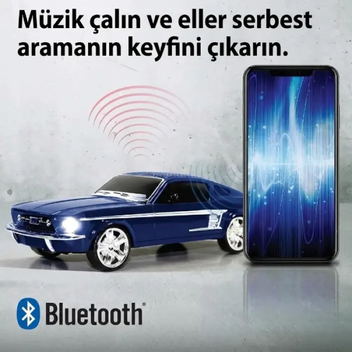 1500 mAh kablosuz Hoparlör Mustang Tasarımlı Bluetooth