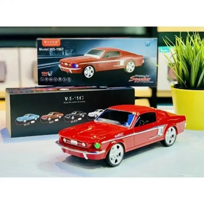 1500 mAh kablosuz Hoparlör Mustang Tasarımlı Bluetooth