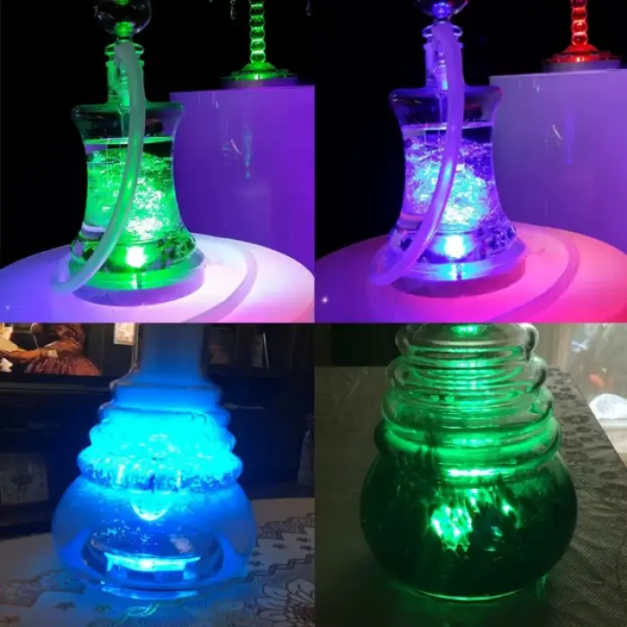 6 cm Kullanıma Uygun Nargile Altı Yapışkanlı Led Işık
