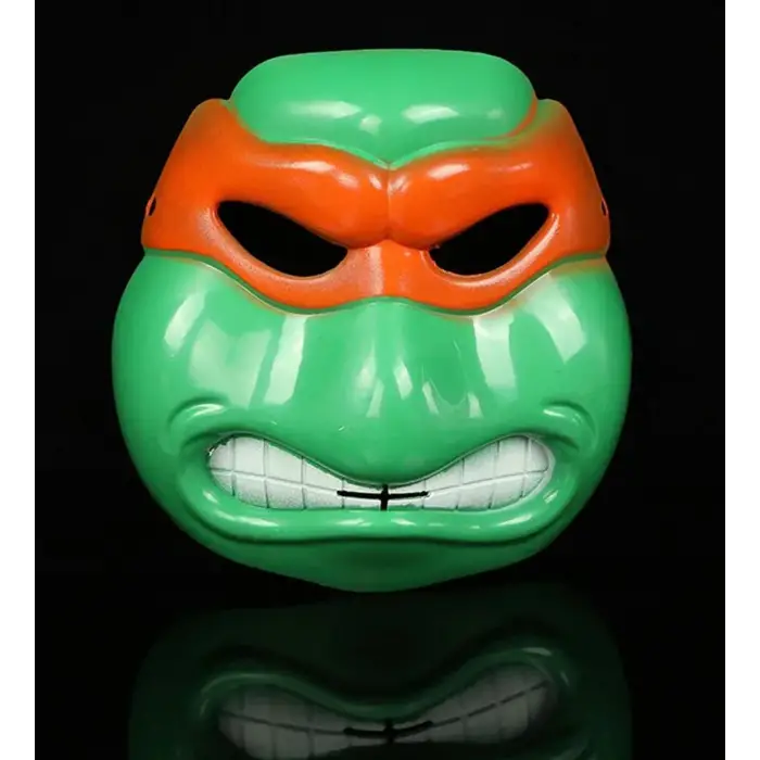 Turuncu Kullanıma Uygun Ninja Kaplumbağalar Michelangelo Maskesi