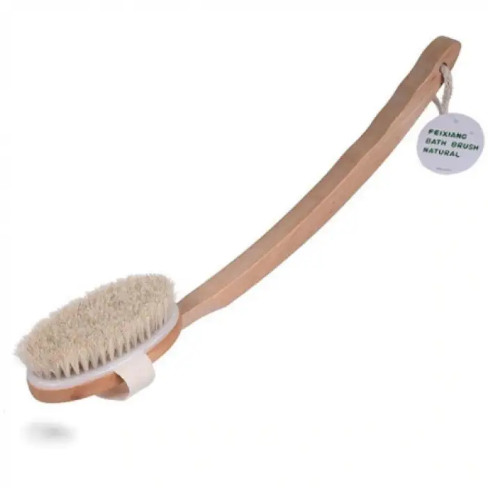40 cm Kullanıma Uygun Organik At Kılı Banyo Fırçası