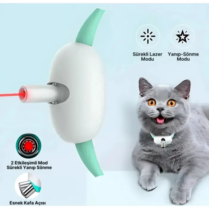 Silikon Otomatik Lazer Oyun Tasması