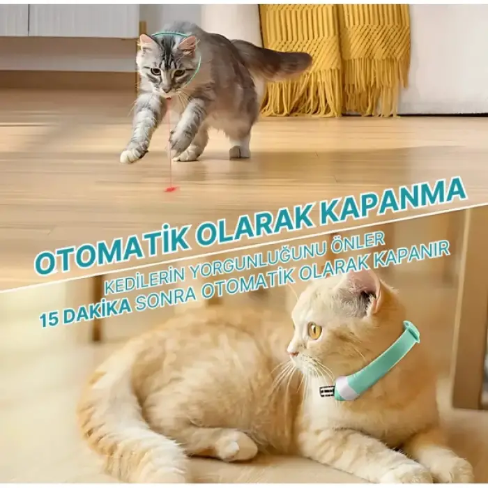 Silikon Otomatik Lazer Oyun Tasması