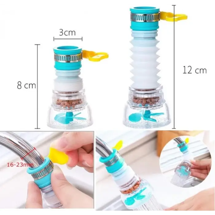 Kullanıma Uygun Oynar Başlıklı Pervaneli Taşlı Musluk Başlığı