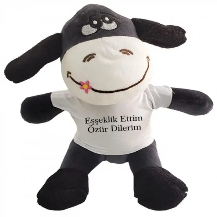 24 Cm Oyuncak Peluş Eşek Eşeklik Ettim Tişörtlü
