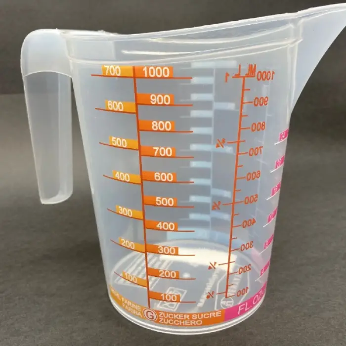 Plastik Özel Ölçü Kabı 1 Litre