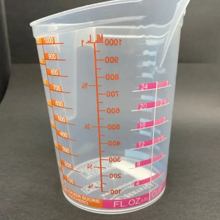 Plastik Özel Ölçü Kabı 1 Litre