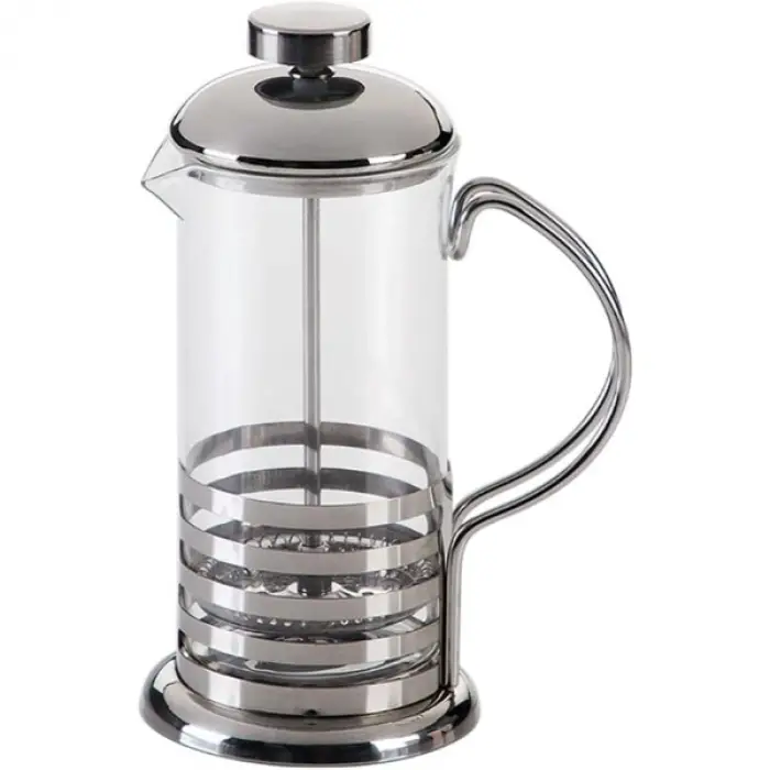 Cam PASLANMAZ ÇELİK GÖVDELİ FRENCH PRESS KAHVE VE ÇAY DEMLEME APARATI