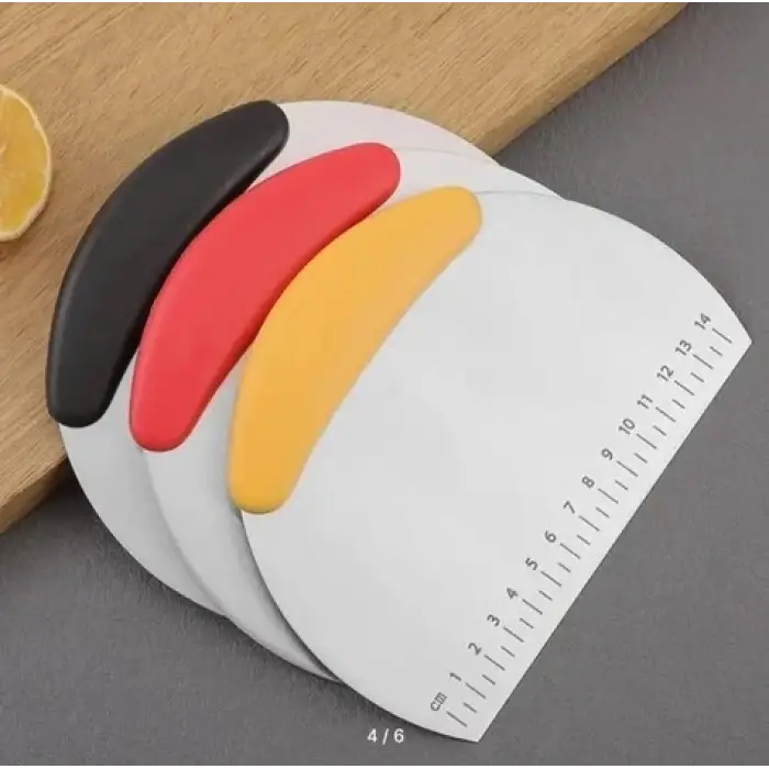 Kullanıma Uygun Paslanmaz Çelik Hamur Kesme ve Şekillendirme Spatulası