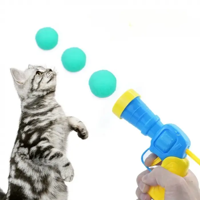 Kullanıma Uygun Peluş Top Atan İnteraktif Kedi Oyuncağı