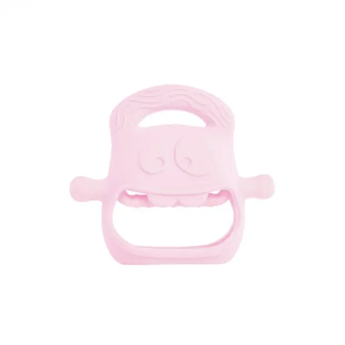 Kullanıma Uygun Pembe Bebek Silikon Diş Kaşıyıcı