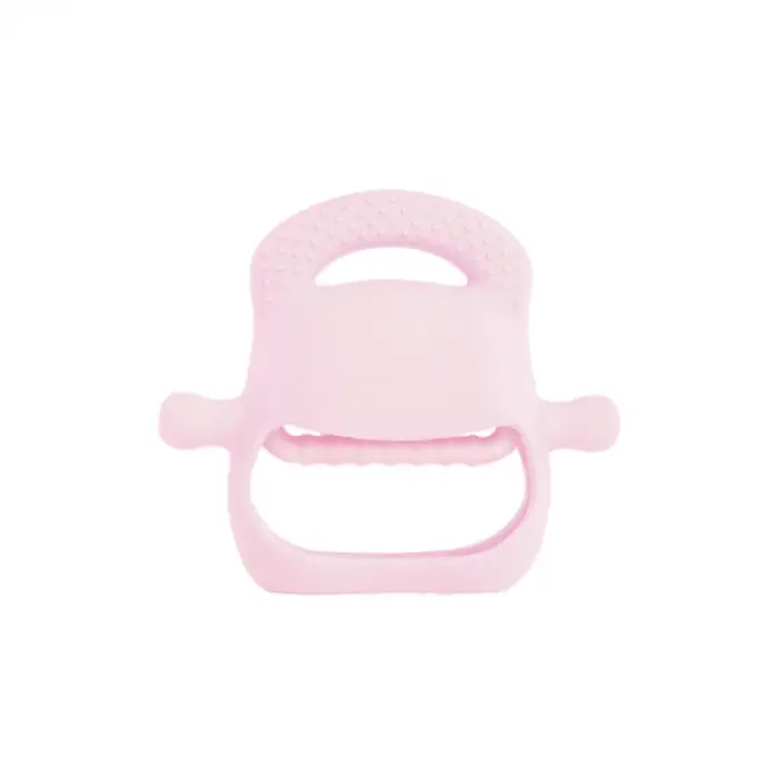 Kullanıma Uygun Pembe Bebek Silikon Diş Kaşıyıcı