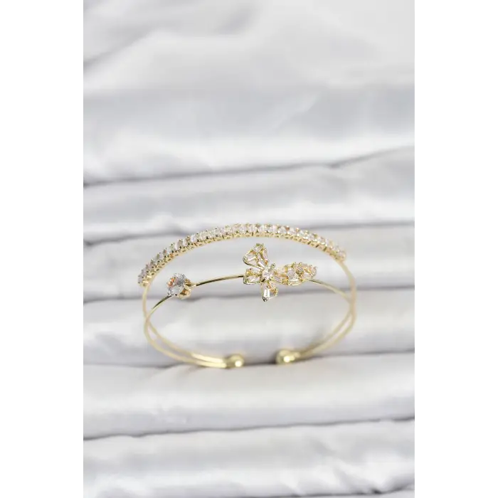 Kadın Bileklik Pirinç Gold Renk Model