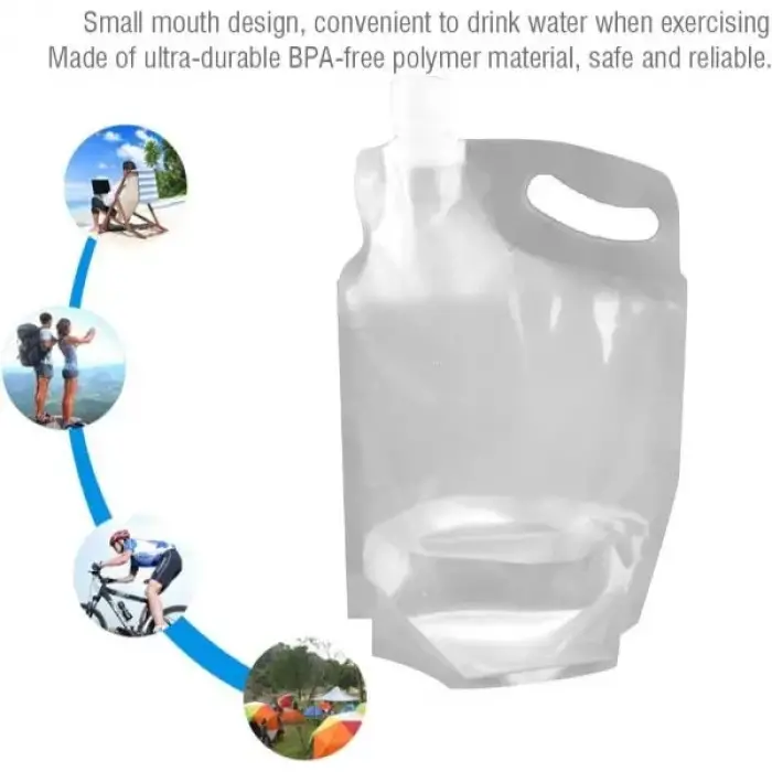 Kullanıma Uygun Plastik Kapaklı Su Torbası 1 Litre