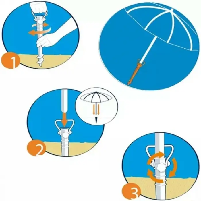 41 cm Şemsiye Plastik Sabitleme Kazığı