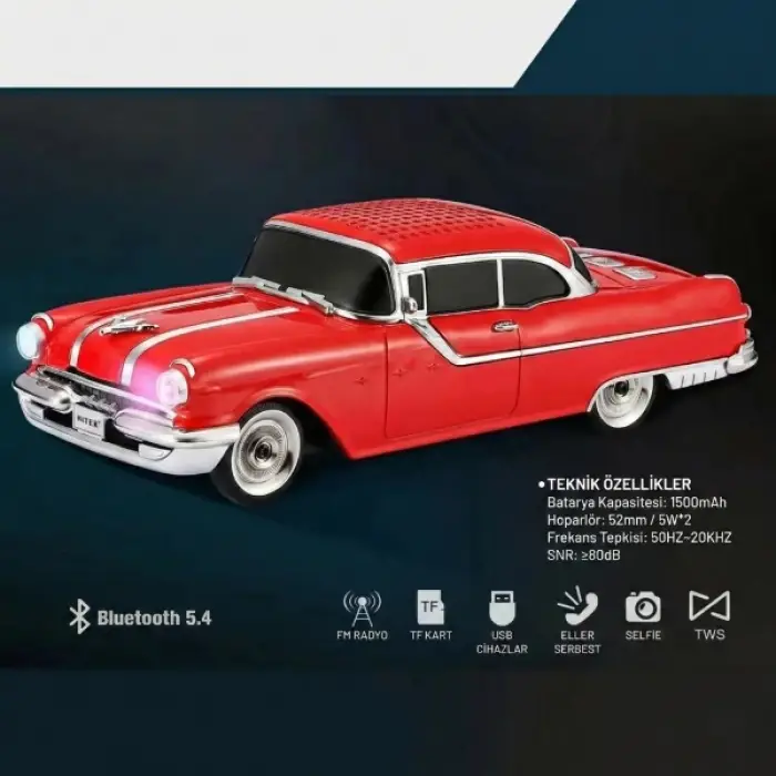 Hoparlör Pontiac Klasik Araba Tasarımlı Bluetooth