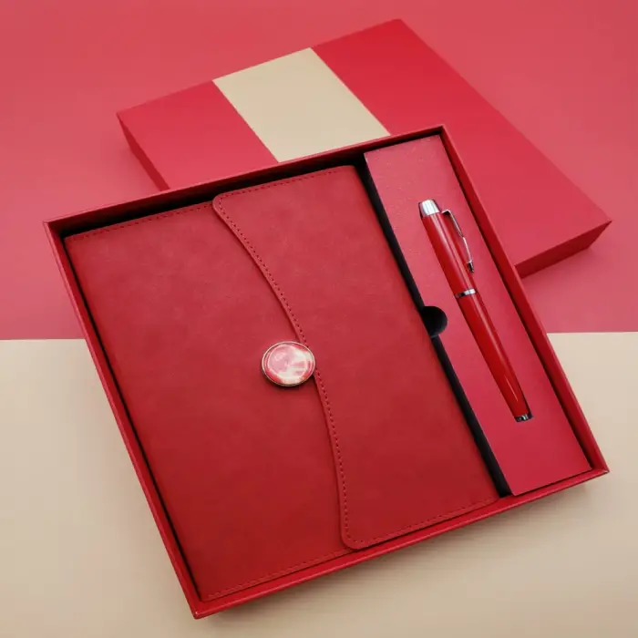 Defter Kalem Seti Promosyon Kırmızı Renk
