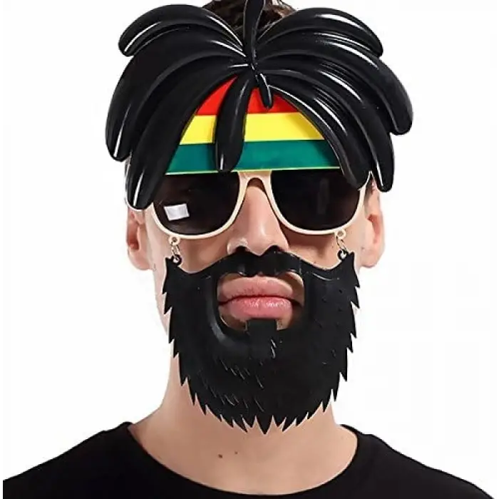 Parti Gözlüğü Rasta Peruklu Bob Marley