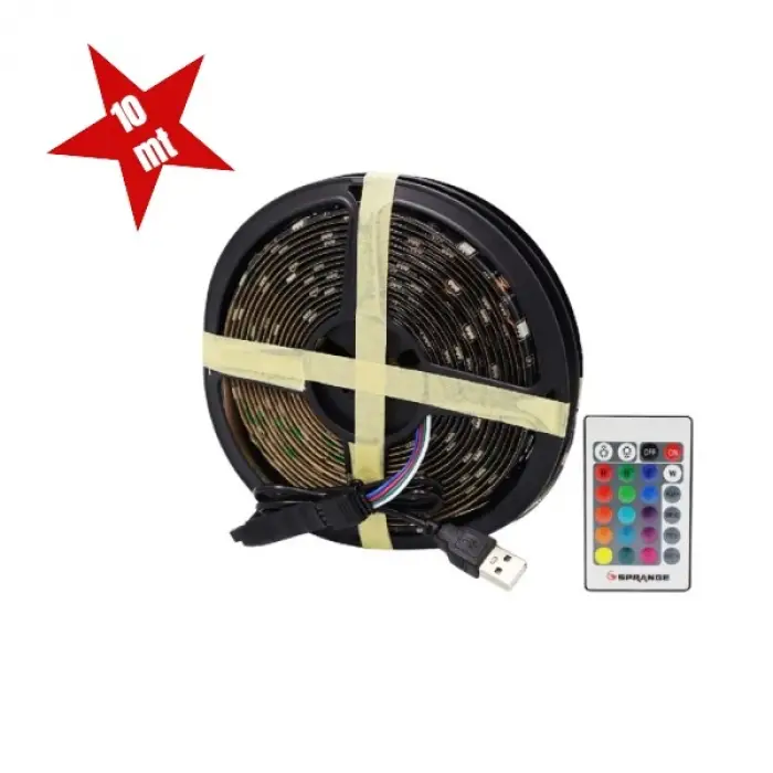 Silikon 10 Metre Ölçülü RGB Şerit Led