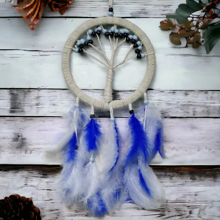 Ahşap Rüya Kovan Hayat Ağacı Dream Catcher