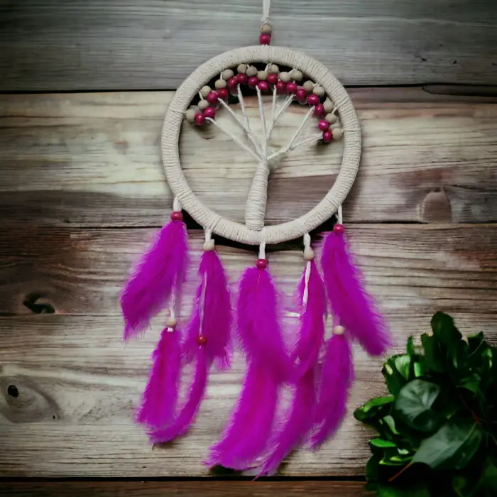 Ahşap Rüya Kovan Hayat Ağacı Dream Catcher