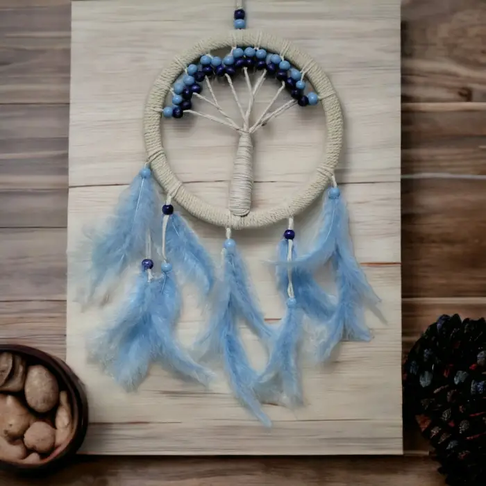 Ahşap Rüya Kovan Hayat Ağacı Dream Catcher