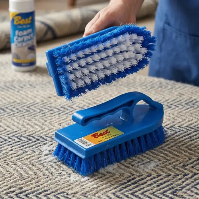 Plastik Saplı Ergonomik Halı ve Yüzey Fırçası