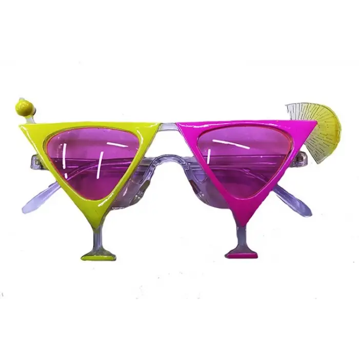 Parti Gözlüğü Sarı Pembe Renk Martini