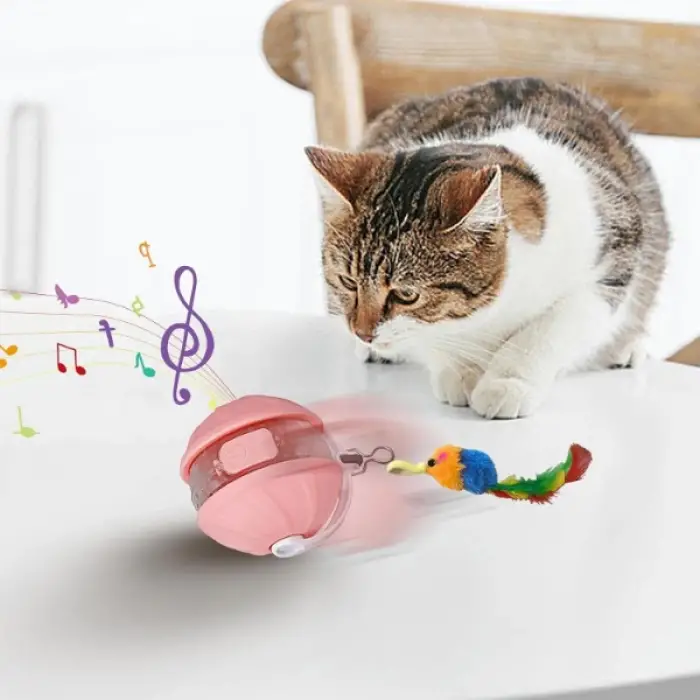 Oyuncak Şarjlı Hareketli Kedi Topu