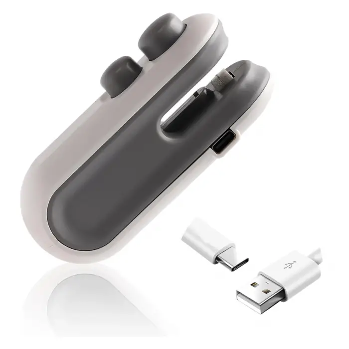 3x4,5 Cm 1 Adet Metal Şarjlı Mini Poşet Kapatıcı