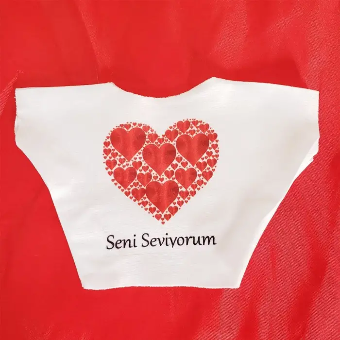 25 Cm Seni Seviyorum Baskılı Tişört