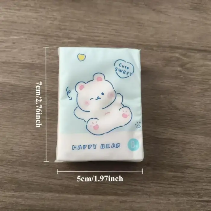 Kullanıma Uygun Sevimli Figürlü Çocuk Mendili 9lu Paket