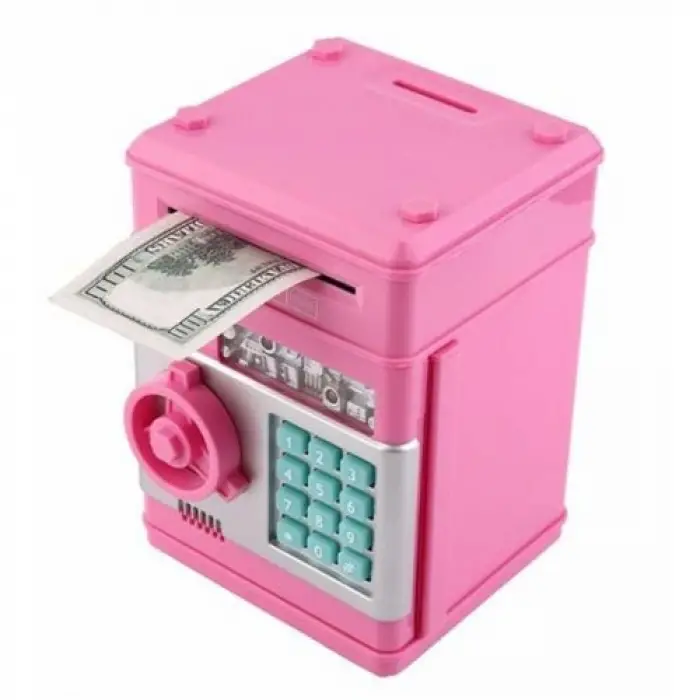 12.5 cm 3 adet Kullanıma Uygun Şifreli ATM Kumbara